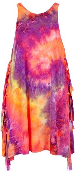 Topshop Pink Tie Dye Knot Cover Up - Lyst