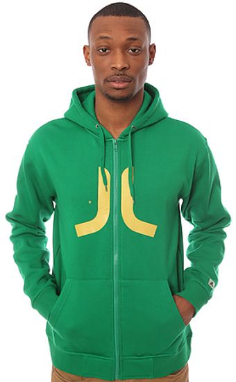 Wesc The Icon Zip Up Hoody in Jolly Green - Lyst