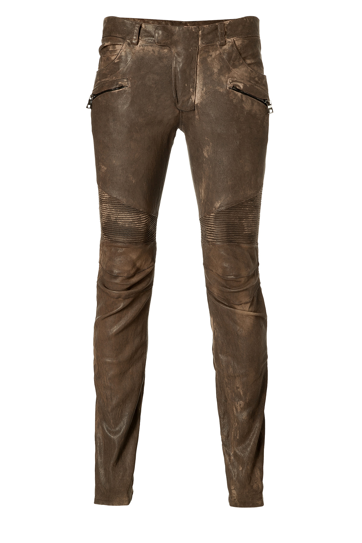 chocolate brown leather pants