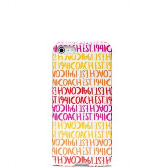 Coach Double Stripe Scarf Print Iphone 5 Case - Lyst