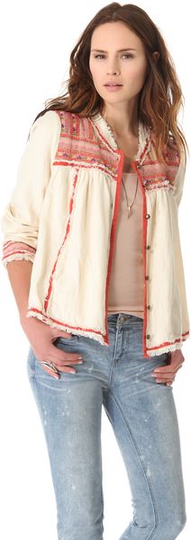 Free People Trapeze Prairie Jacket - Lyst