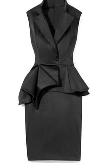 Marchesa Duchess Satin Sleeveless Cocktail Dress - Lyst