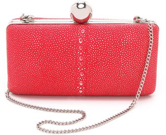 Milly Madison Shagreen Minaudiere - Lyst