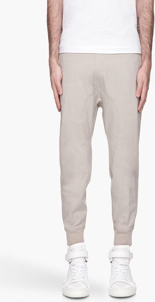 Neil Barrett Pale Taupe Skinny Fit Elasticized Track Pants - Lyst