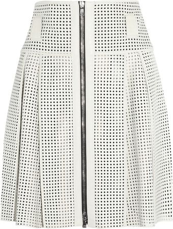 Proenza Schouler Perforated Leather Skirt - Lyst