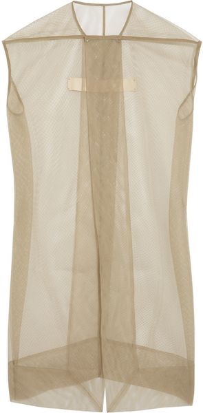 Rick Owens Plain Mantle Mesh Jacket - Lyst