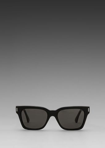 Super America Sunglasses in Black Silver Metal Black - Lyst