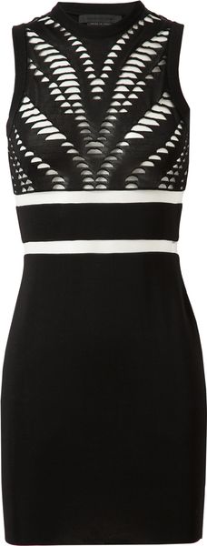 Alexander Wang Laddered Stretch Knit Dress - Lyst