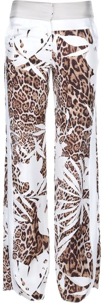 Blumarine Silk Trouser - Lyst