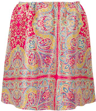 Carven Paisley Print Skirt - Lyst