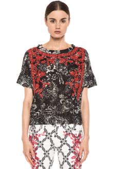 Isabel Marant Napoli Printed English Embroidered Top in Black - Lyst