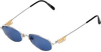 Jean Paul Gaultier Oval Frame Sunglasses - Lyst