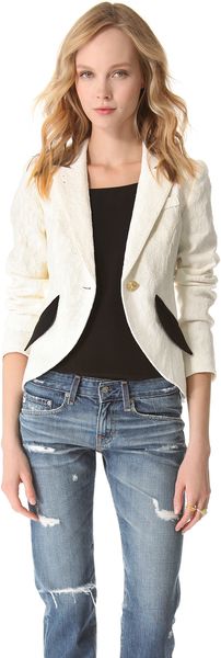 Smythe Lace Blazer - Lyst