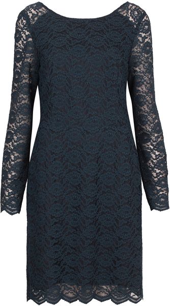 Topshop Lace Loop Back Dress - Lyst