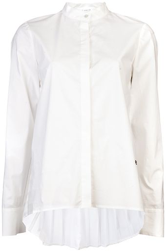 10 Crosby by Derek Lam Pleated Detail Blouse - Lyst