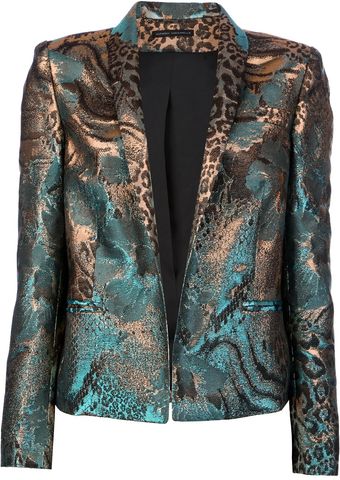 Anthony Vaccarello Jacquard Blazer - Lyst