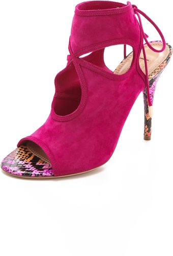 Aquazzura Sexy Thing Suede Booties - Lyst