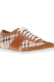 Burberry Check Trainer - Lyst