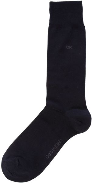 Calvin Klein Cotton Flat Knit Sock - Lyst