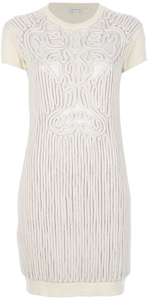 Carven Appliqué Rope Dress - Lyst