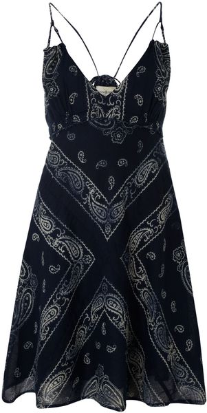 Denim And Supply Ralph Lauren Sleeveless Paisley Print Mini Dress - Lyst