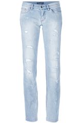 Dolce & Gabbana Slim Fit Distressed Jeans