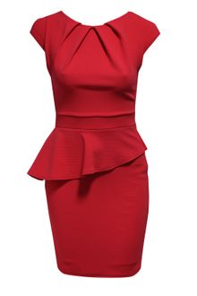 Jane Norman Peplum Dress - Lyst