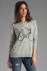  Eloisa Bicycle Sweater in Light Heather Grey