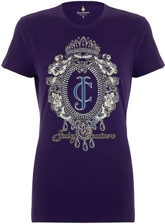 Juicy Couture Tiara Cameo Tshirt - Lyst