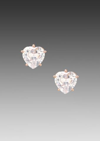 Juicy Couture Heart Studs - Lyst
