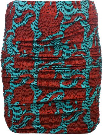 Kelly Wearstler Crouch Tiger Mini Skirt - Lyst