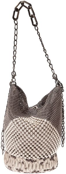 Laura B Mixed Shoulder Bag - Lyst