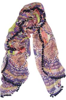 Matthew Williamson Modal and Cashmereblend Bobble Scarf - Lyst