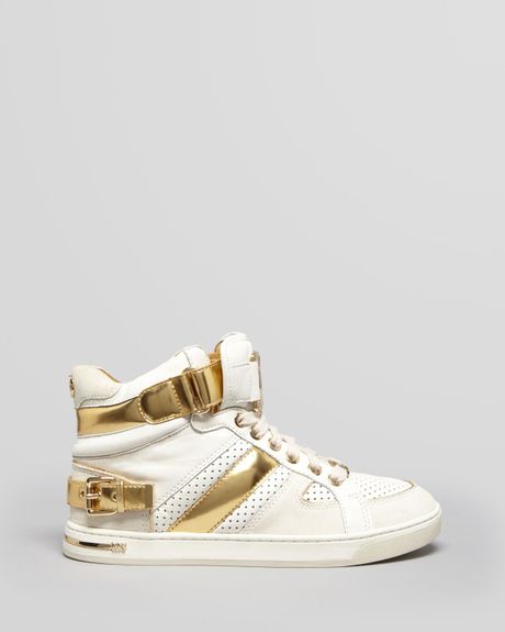 Michael Michael Kors Sneakers Fulton High Top in Gold (white gold)