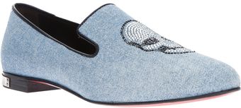 Philipp Plein Skull Print Moccasin Loafer - Lyst