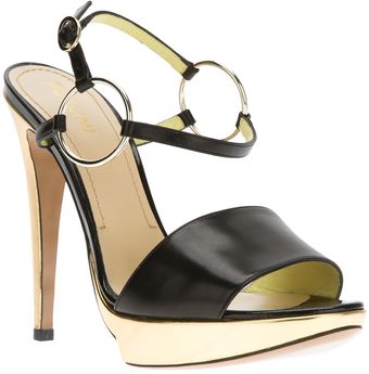 Pollini Bicolour Stiletto Sandals - Lyst