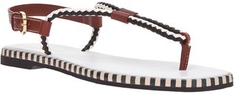 Sergio Rossi Tbar Sandal - Lyst