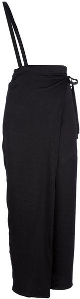 Ann Demeulemeester One Shoulder Long Skirt - Lyst