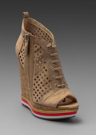 Boutique 9 Cutout Wedge in Natural - Lyst