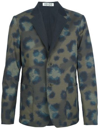 Kenzo Leopard Print Jacket - Lyst