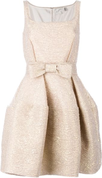 Lanvin Flared Sleeveless Dress - Lyst