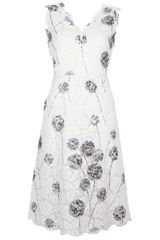 Valentino Printed Lace Dress
