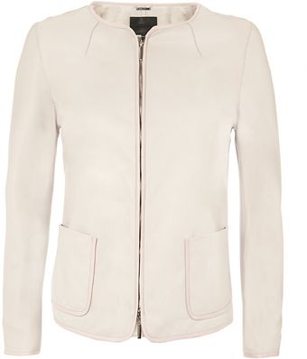 Giorgio Armani Leather Jacket - Lyst