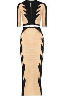 Alessandra Rich Flame Effect Lace and Stretch Crepe Gown - Lyst