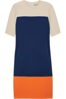 Preen Camomile Colorblock Wool crepe Dress - Lyst