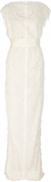 Rick Owens Dagger Thread Embellished Cotton Gown - Lyst