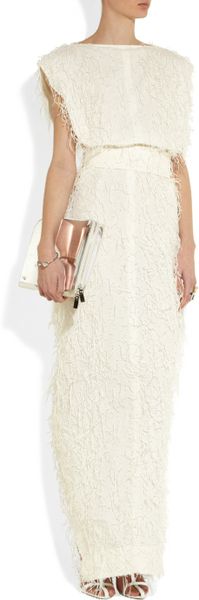 rick owens white gown
