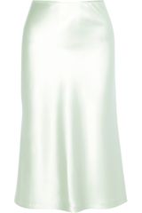 Rochas Stretch silk Satin Midi Skirt