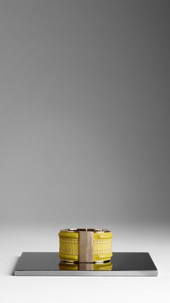 Burberry Bridle Leather Cuff - Lyst