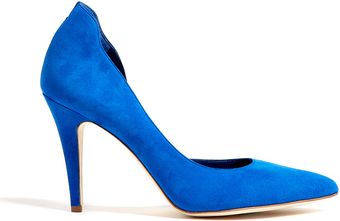 By Malene Birger Blue Suede Atenera Court Shoes - Lyst